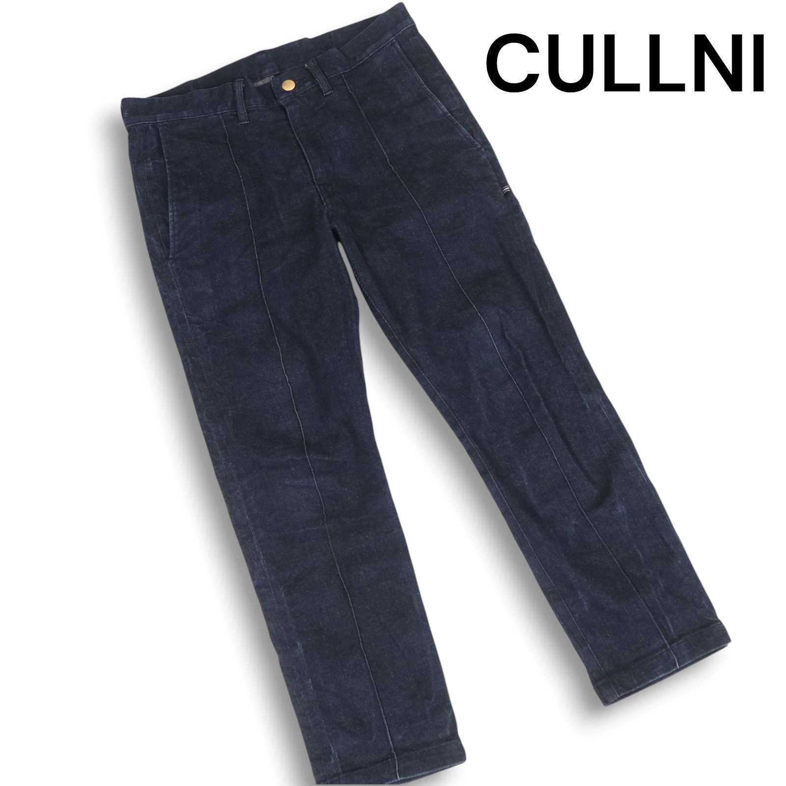 CULLNI クルニ 通年 センターライン☆ ストレッチ インディゴ デニム 