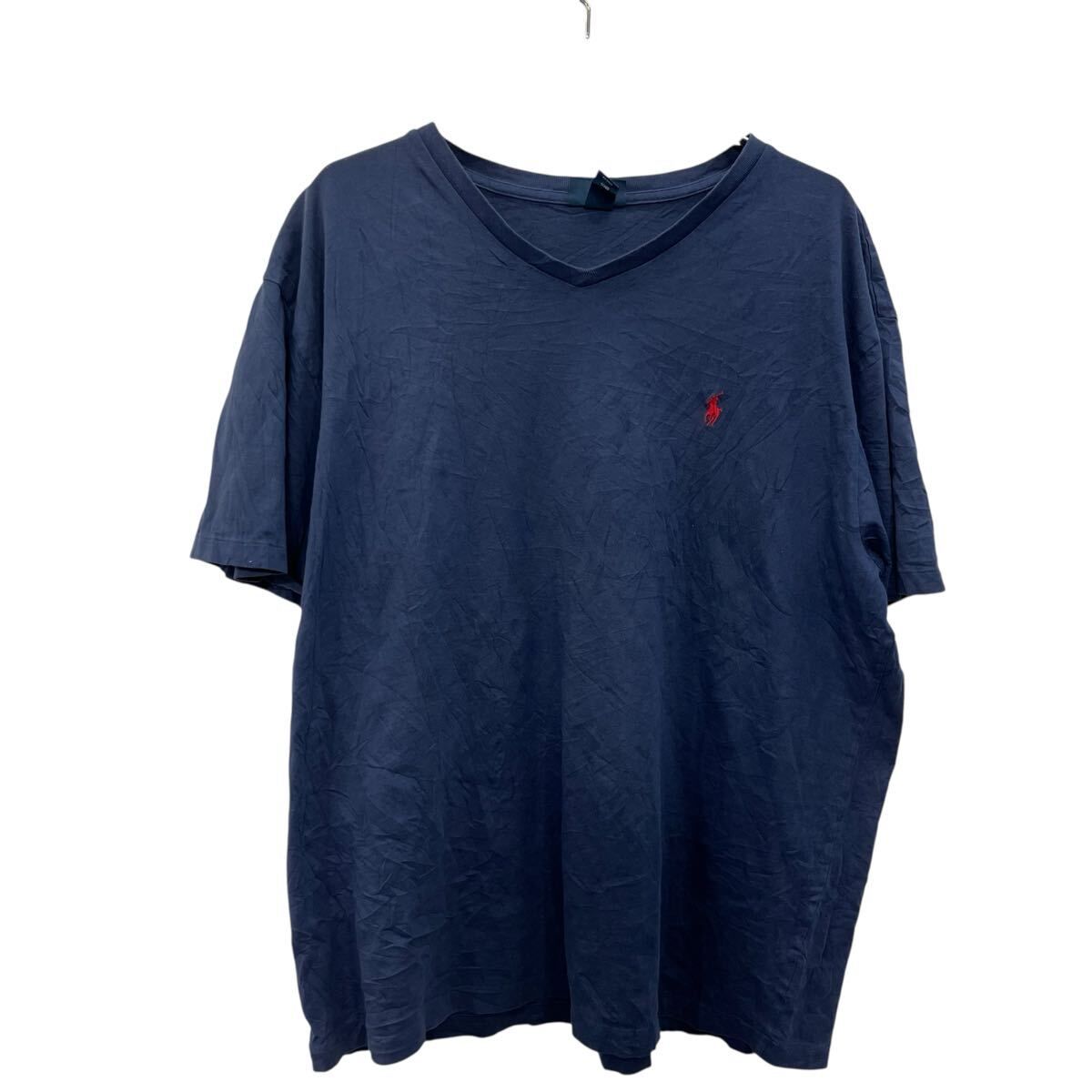 Polo by Ralph Lauren 半袖シャツ XL ダークネイビー 極美品 XL完全無地 ガーゼ ネイビーブルー Caldwell ポロラルフ