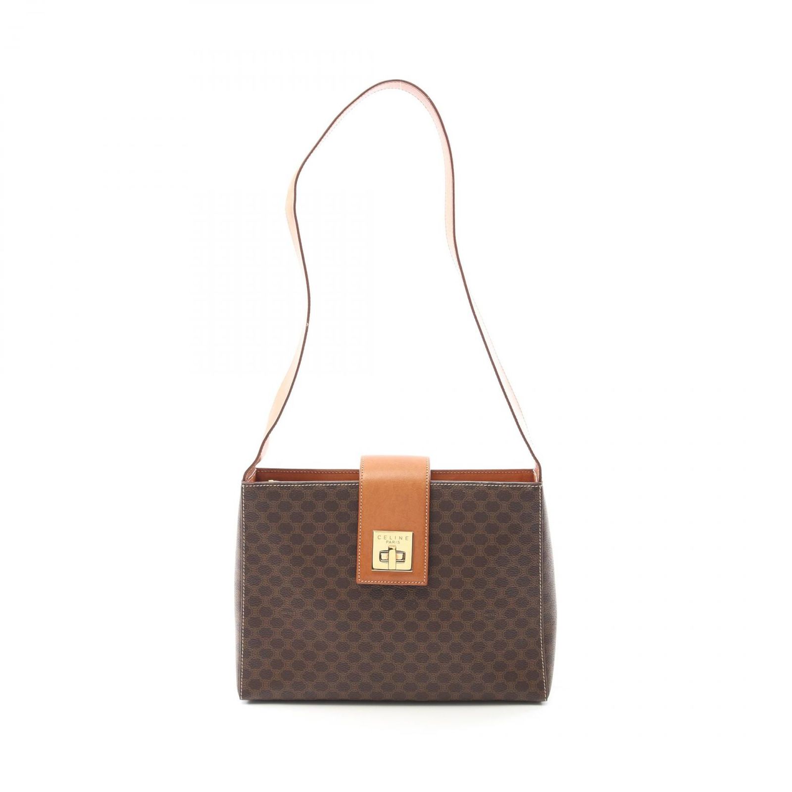 CELINE セリーヌ ショルダーバッグ マカダム ゴールド金具 ロゴ