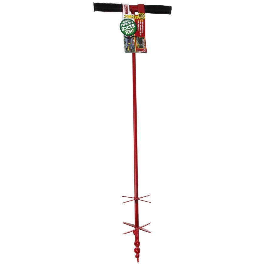 千吉 園芸用 穴掘り器 全長約940mm 穴掘り径100mm