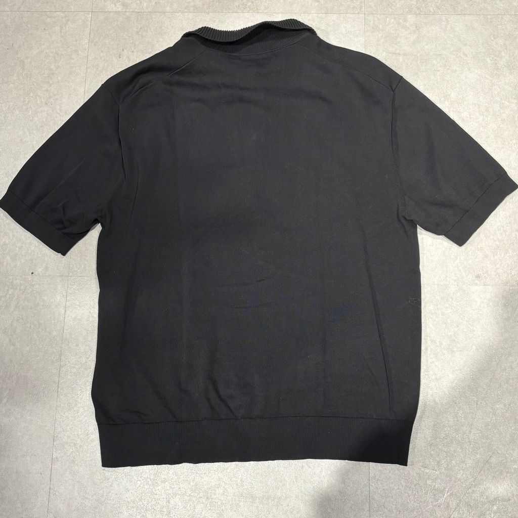 CABAN ブラック 半袖ポロシャツ Fサイズ CABaN キャバン Knit Short Sleeve Polo 半袖ニットポロシャツ