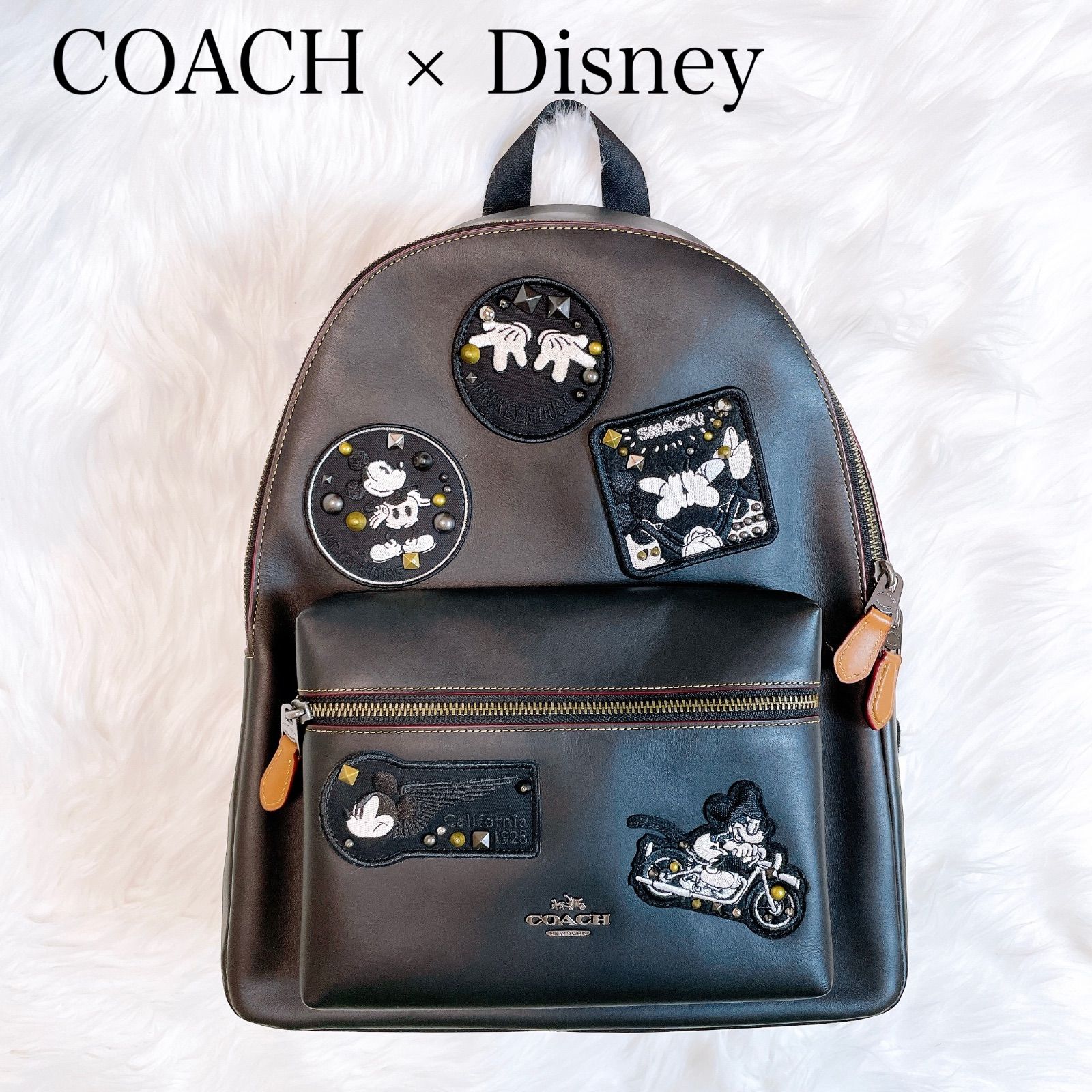 ★大幅お値下げ★コーチ×ディズニー ミッキーリュックバックパック 美品 COACH】【COACH×Disney】コーチ『ディズニーコラボ ミッキー