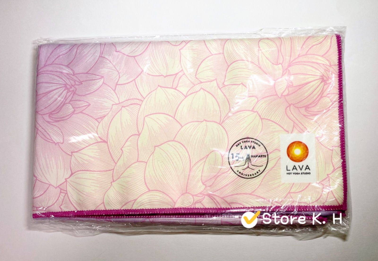 lava 15周年記念　限定品ラグ　ヨガラグ　ボタニカルグリーン : ノーブランド品 lavaラバ15周年記念オリジナルラグ