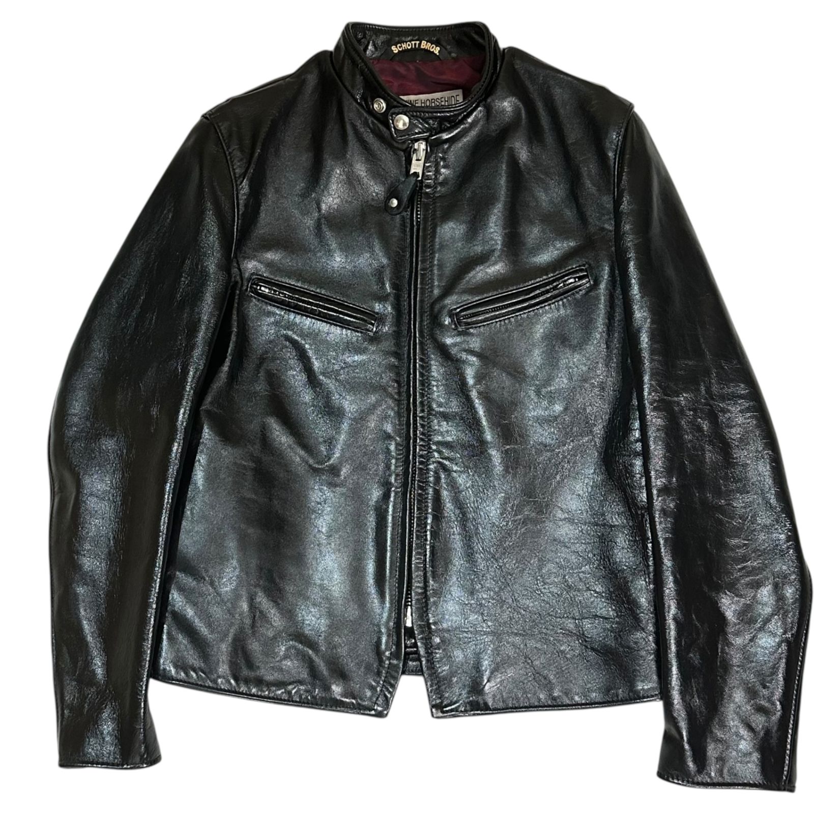 【ぷーうま】Schott レザージャケット サイズ38 ダークブラウン 楽天市場】ショット SCHOTT 141 シングルライダース ブラウン