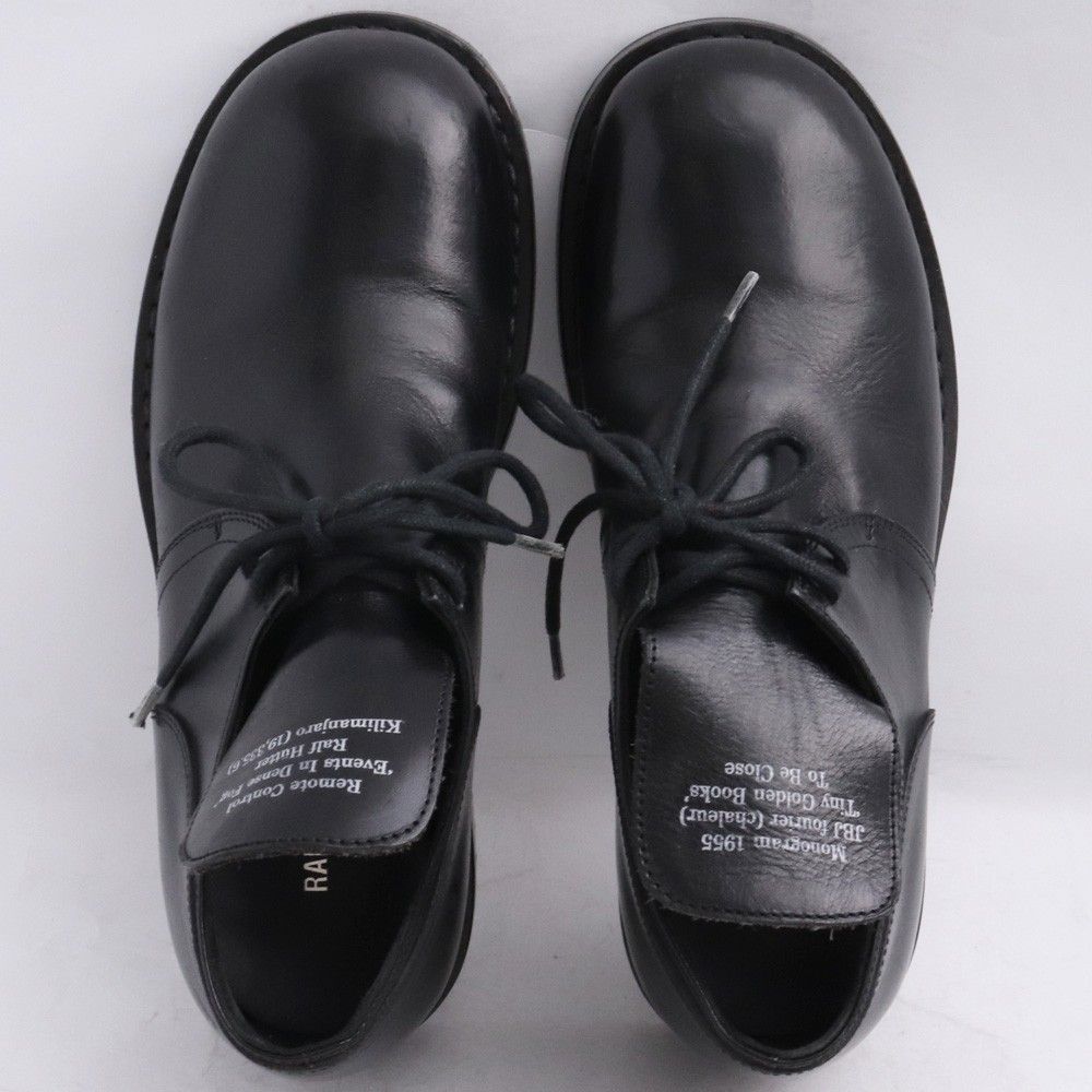 RAF SIMONS レースアップ ダービーシューズ サイズ40 ブラック - メルカリ
