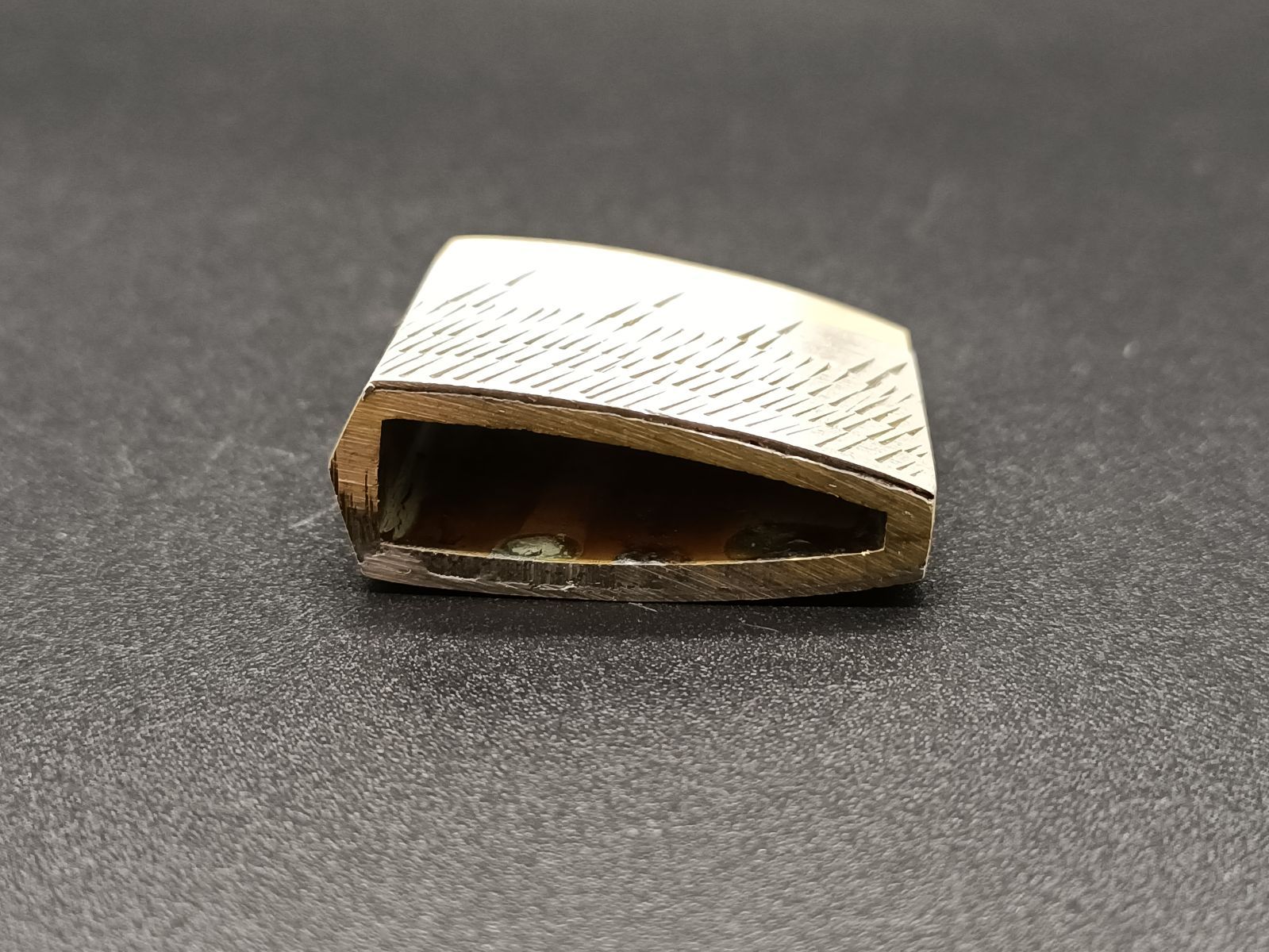 ニ重はばき 銅製 特注品 落雨図 銀色 日本刀装具 ハバキ - メルカリ