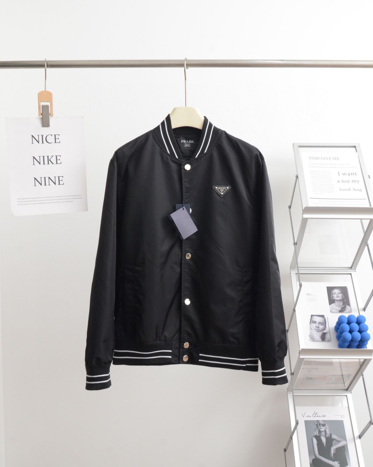 PRADA プラダ の春の新モデル パイロットジャケット ベースボールジャケット アウター -MM輸入1