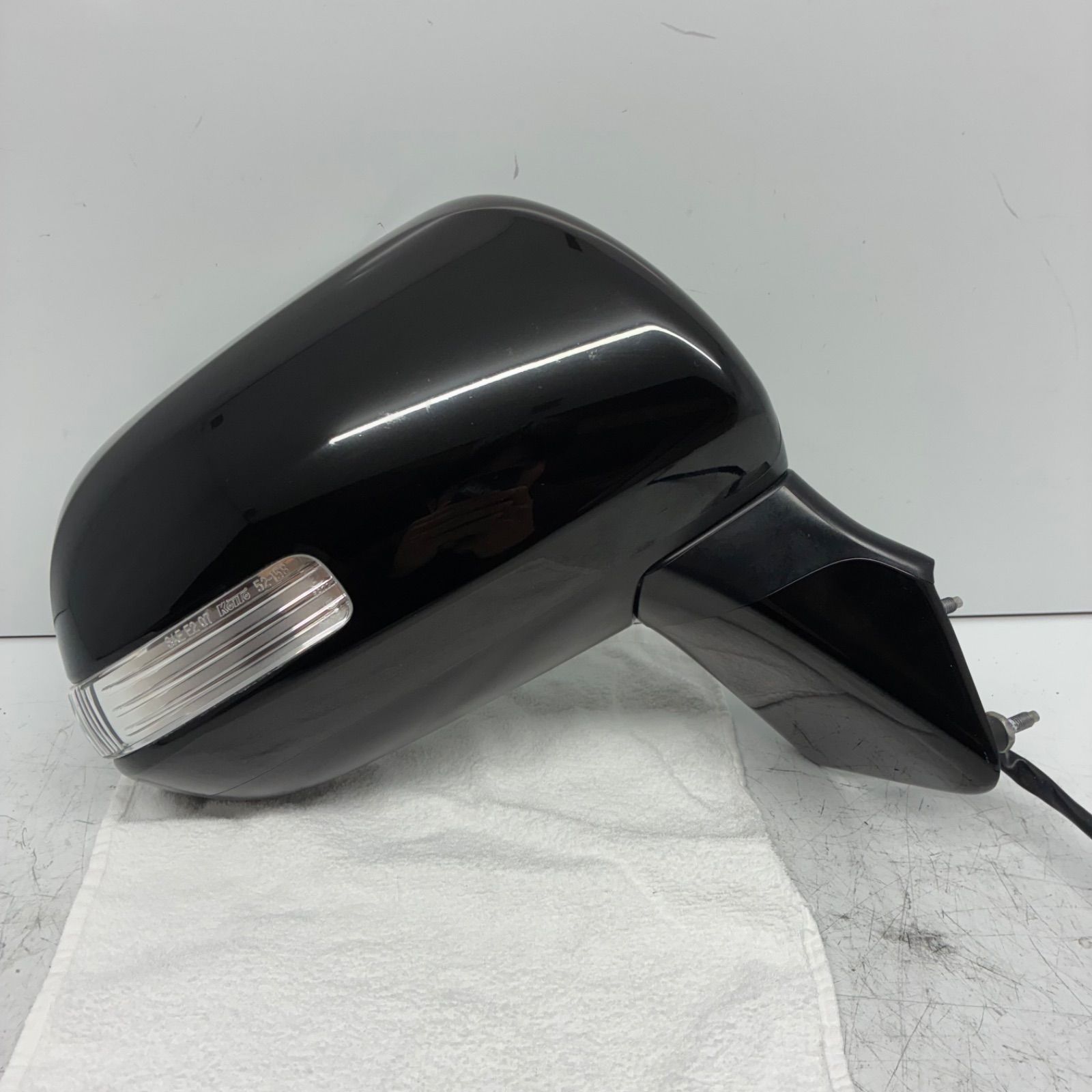 トヨタ ZRR70 ZRR75 70系 ヴォクシー ドアミラー サイドミラー 右側 運転席側 R ウィンカー 9ピン 9P Murakami 8406 ブラック 202 P70574