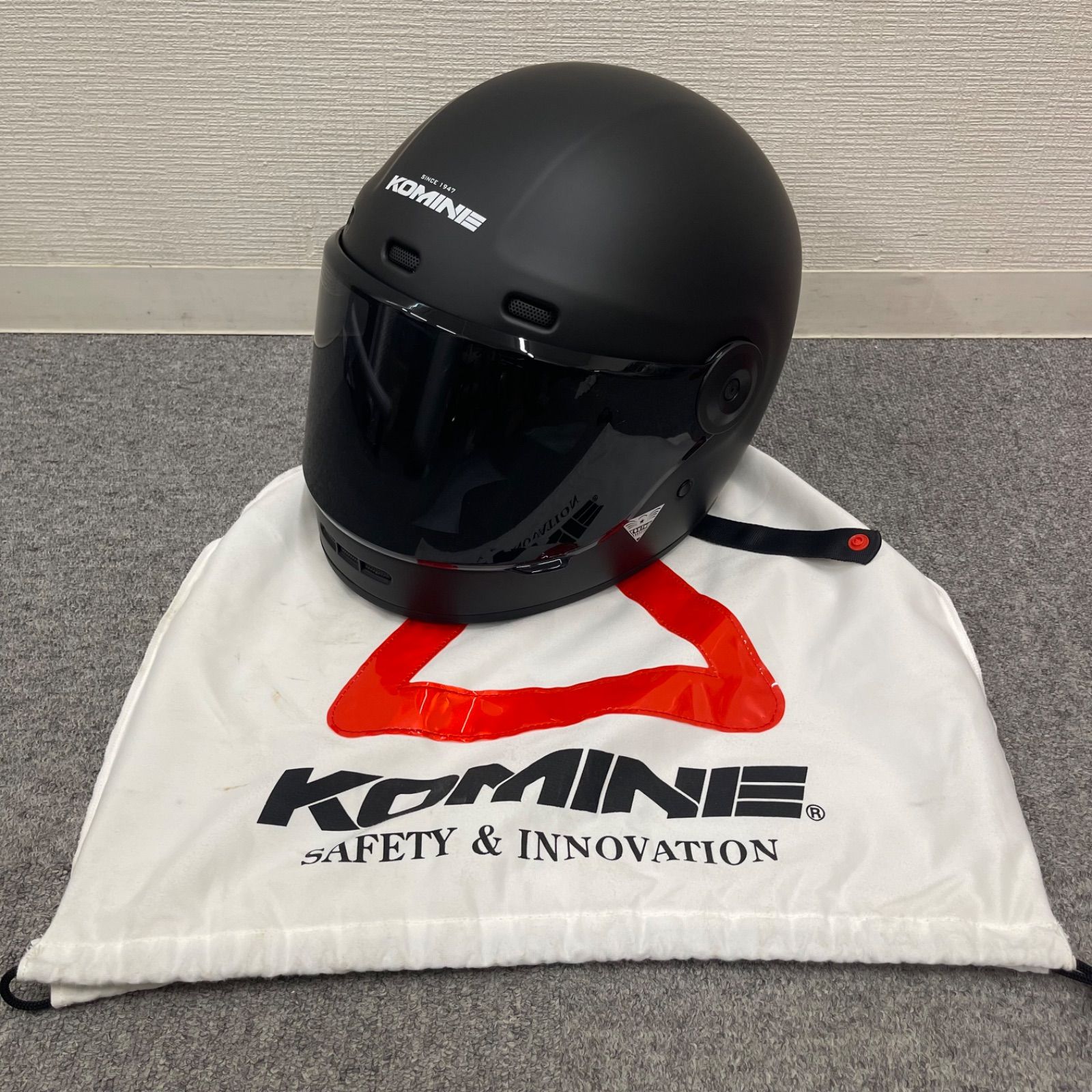 NPA KOMINE コミネ フルフェイス ヘルメット ECE R22-06 ブラック 黒