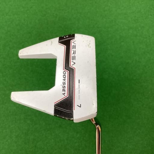 海外直営店直接買い付け！ オデッセイ VERSA 7 ホワイト ヴァーチカル 34インチ パター PT スチール フレックスその他 メンズ 男性用 右利き 右用 Cランク ゴルフクラブ
