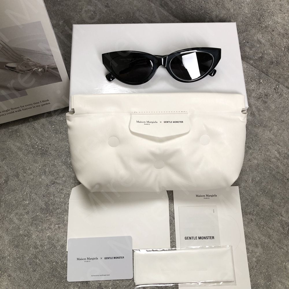 gentle monster mm108ホワイトキャットアイサングラス Maison Margiela - MM108 G10 | Gentle Monster