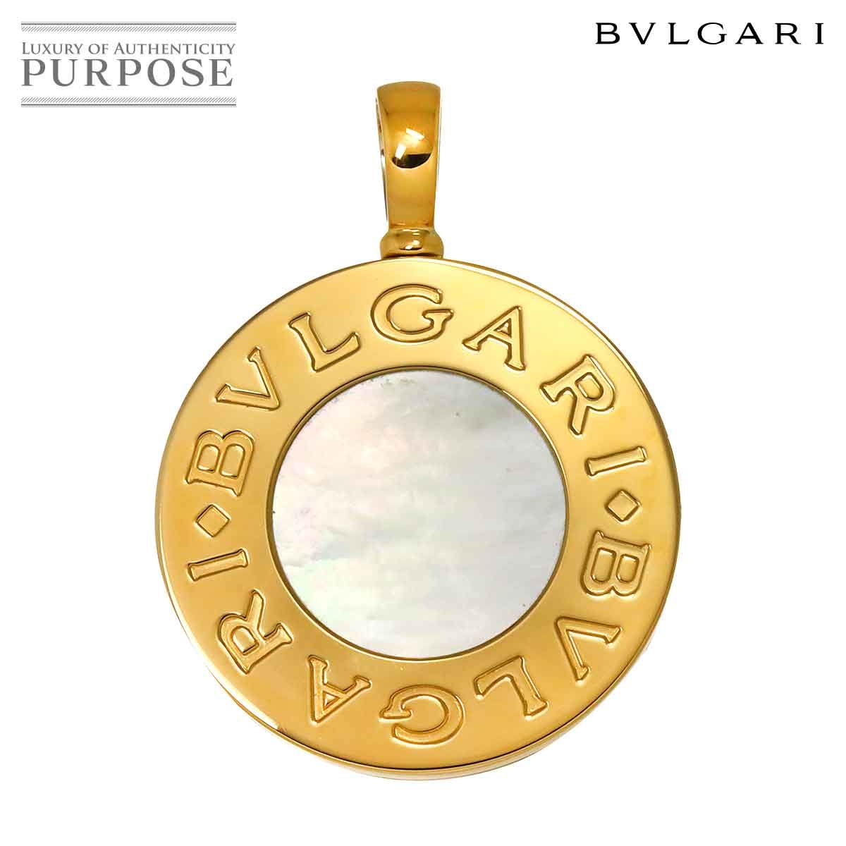 ブルガリ BVLGARI ダブル ロゴ ペンダント トップ オニキス