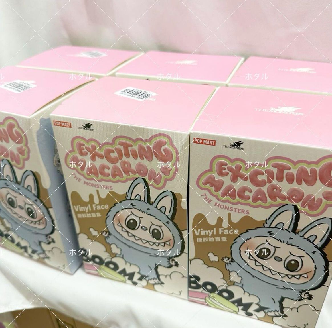 確実正規品 THE MONSTERS labubuマカロン ピンク POPMART THE MONSTERS LABUBU EXCITING MACARON VINYL FACE