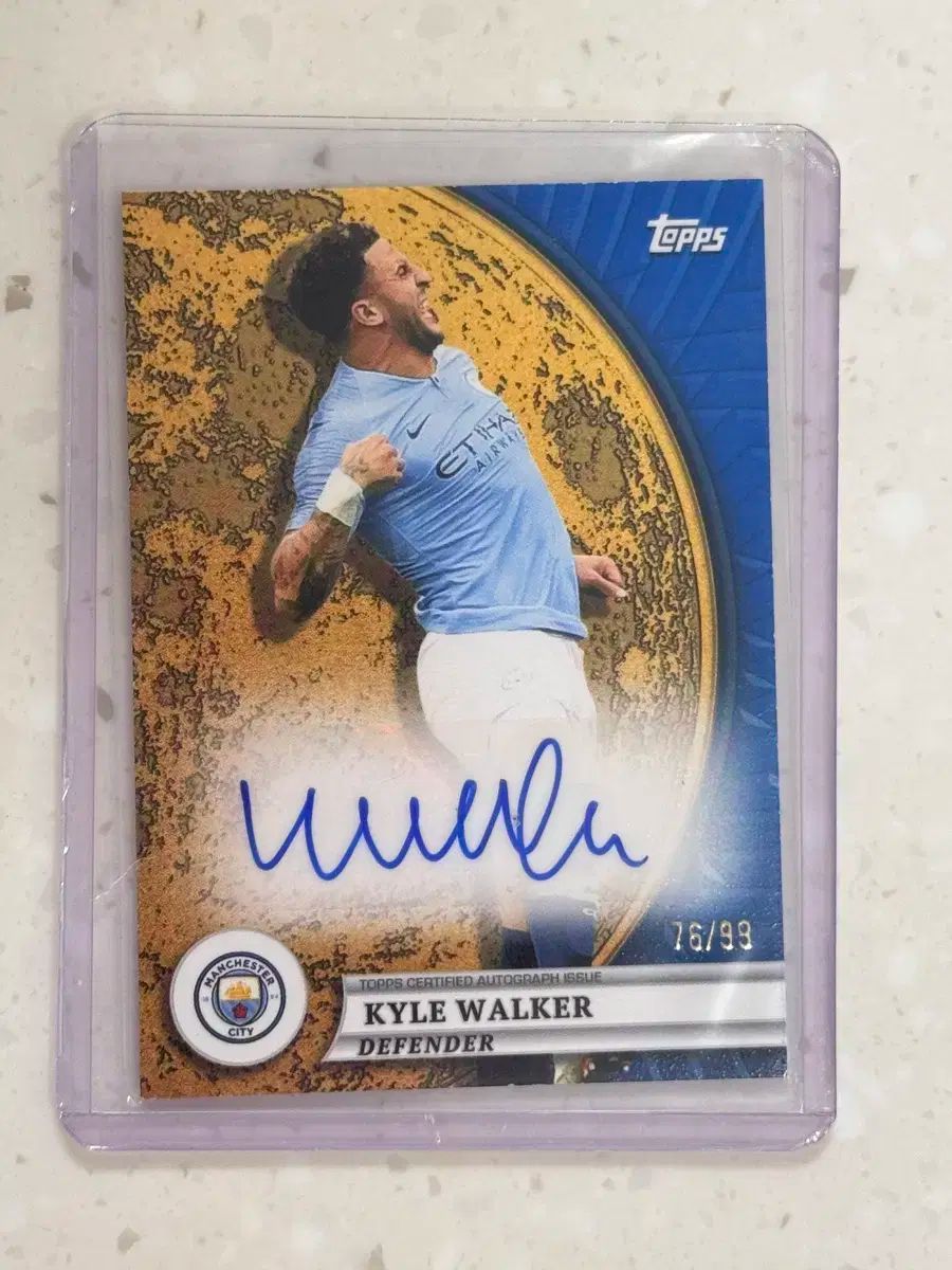 24 TOPPS トップス マンチェスターシティ カイル ウォーカー 直筆 サイン カード