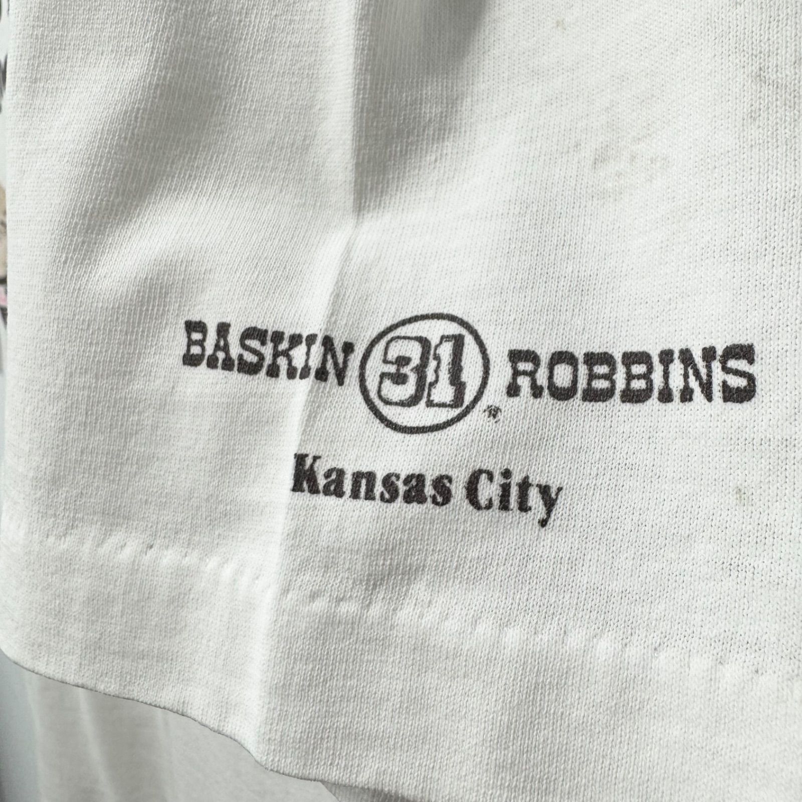 90s vintage Baskin-Robbins 31 Promo Print T-shirt Tee サーティワン 