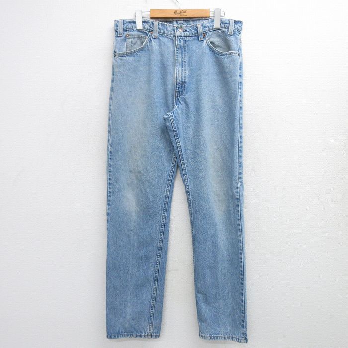 W36/古着 リーバイス Levis 509 ジーンズ メンズ 90s コットン 紺 ネイビー デニム 25feb19 中古 ボトムス ジーパン Gパン ロング パンツ
