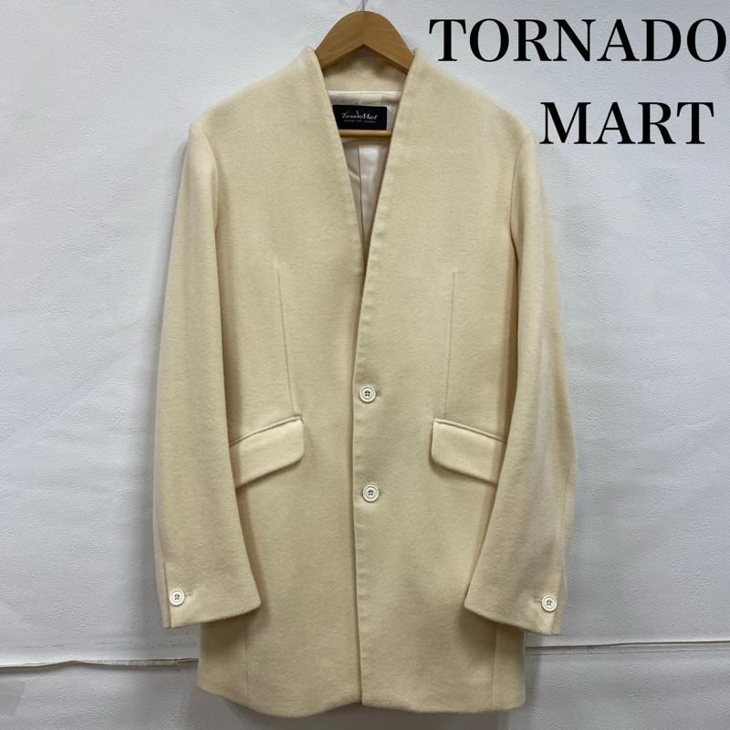 TORNADO MART トルネードマート コート ノーカラー チェスター ミドル丈 ウール 2B
