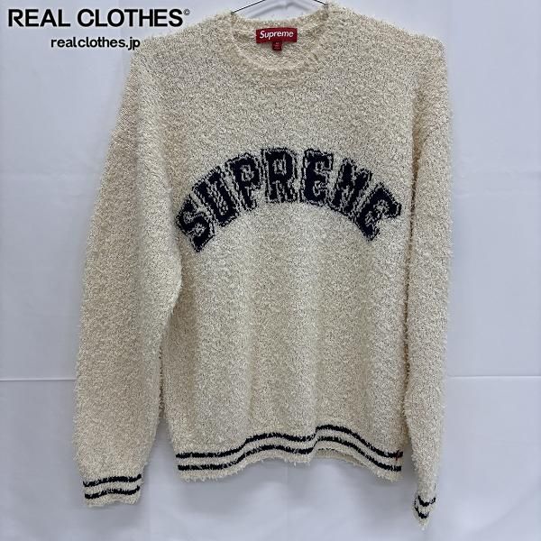 Supreme|シュプリーム 25SS Textured Arc Sweater Cream|テクスチャーアーチロゴ長袖ニットセーター|M