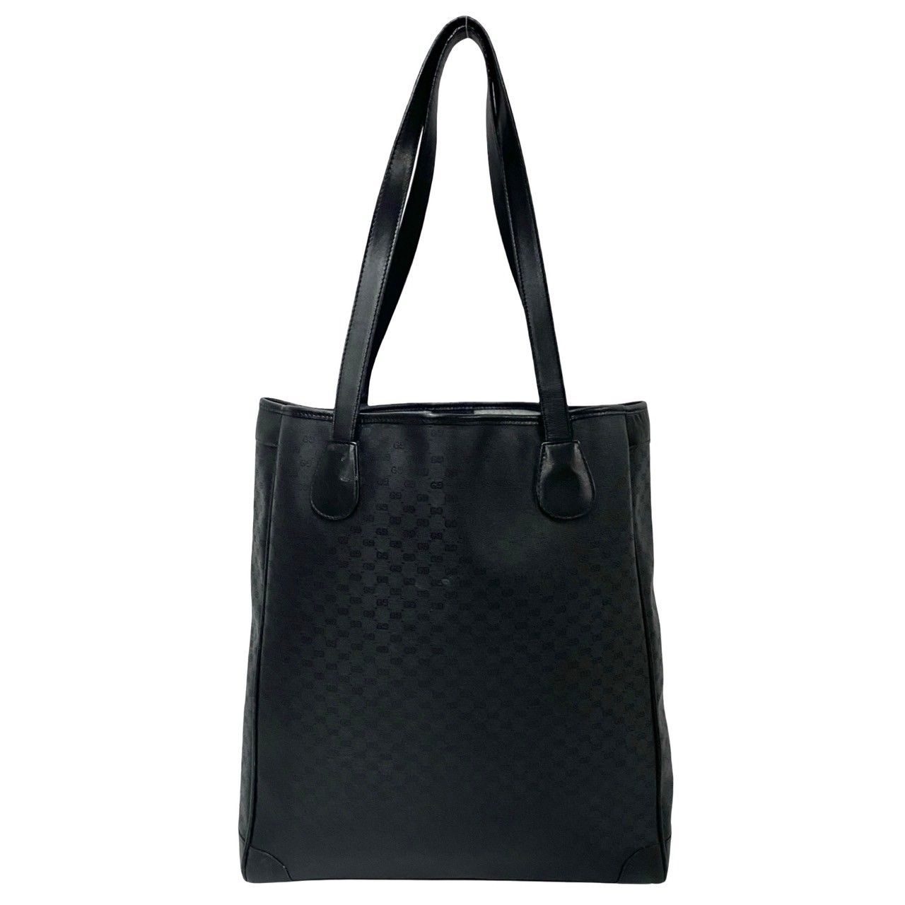 極 美品 GUCCI グッチ オールドグッチ マイクロ GG 柄 ロゴ レザー 本 