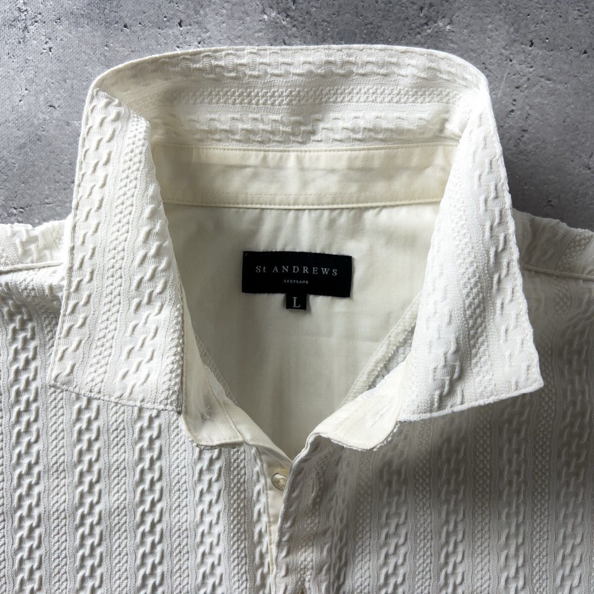 定価25000円越え　セントアンドリュース　ポロシャツ　ホワイト　3L 定価25000円越え セントアンドリュース ポロシャツ ホワイト 3L 定価