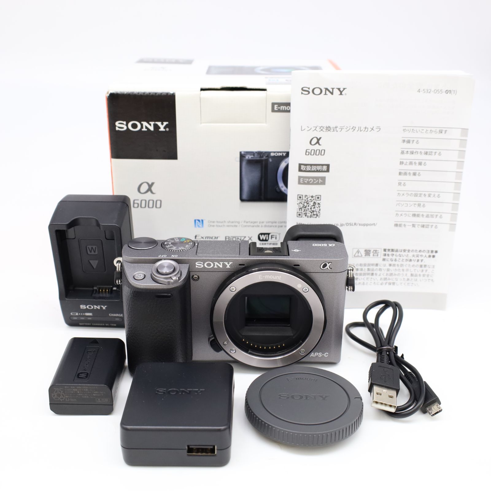 良品 SONY α6000 ボディ 元箱付き ショット数29700回 良品 SONY α6000 ボディ 元箱付き ショット数29700回
