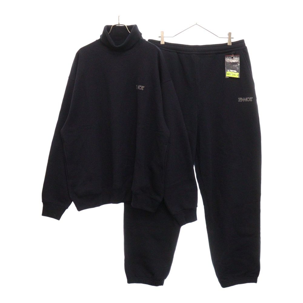 ENNOY (エンノイ) 24AW ELECTRIC LOGO TURTLENECK SWEAT SET UP エレクトリック ロゴ タートルネック トレーナー ロングパンツ セットアップ  AW24BRENCT05NTL/AW24BRENPT07NTL