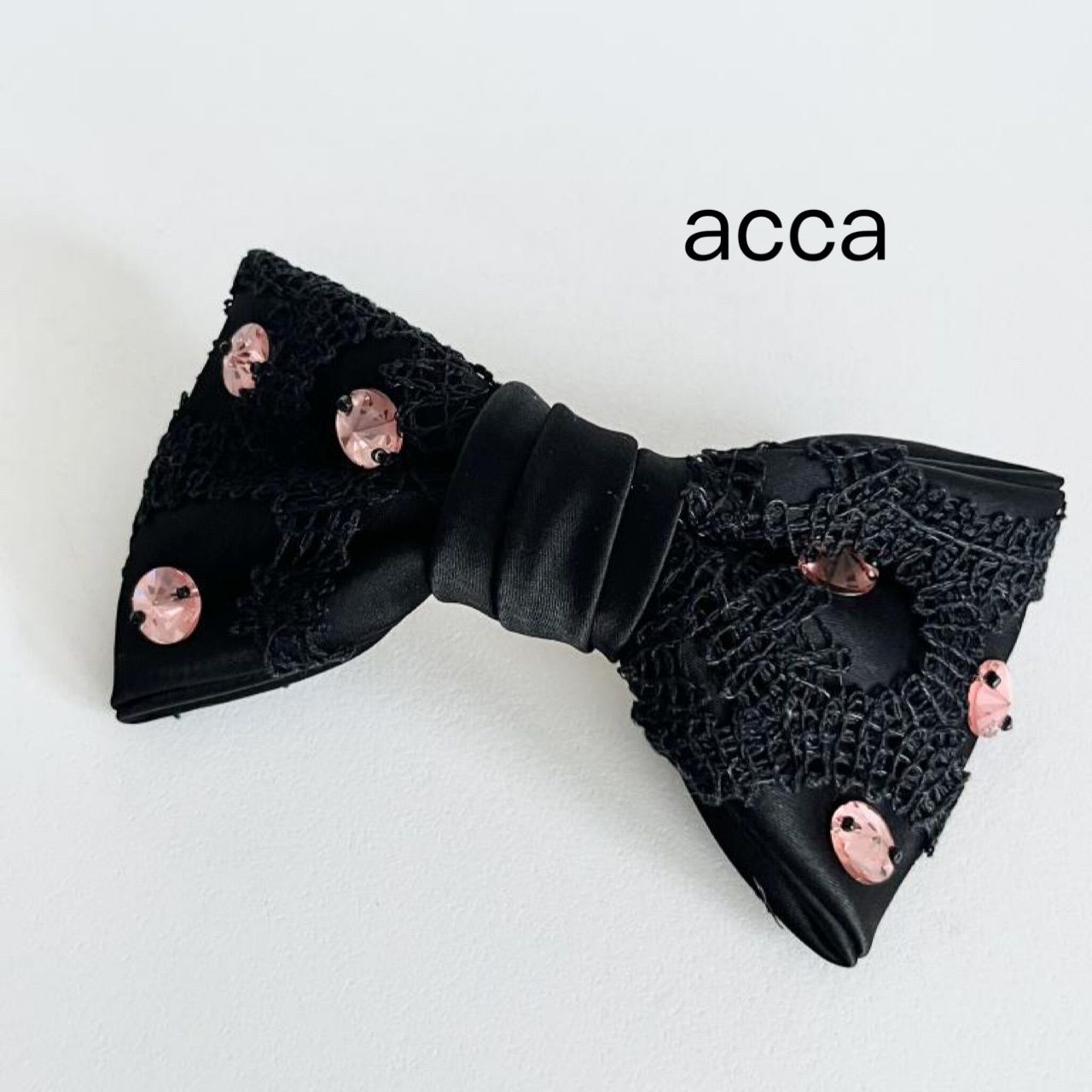 ☆acca アッカ リボンバレッタ フランス製 送料込み 6456031