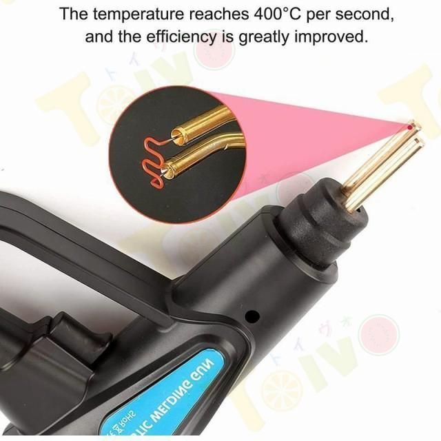 送料無料！ プラスチック溶接機 カーバンパー修理キット 70W 車のバンパー修理溶接ツール LED照明 収納 き 4種類フラット 溶接機