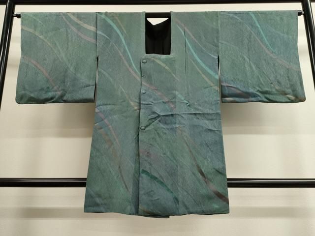 平和屋着物道行コート　リバーシブル　吉祥文　正絹　逸品　CAAK3971dy