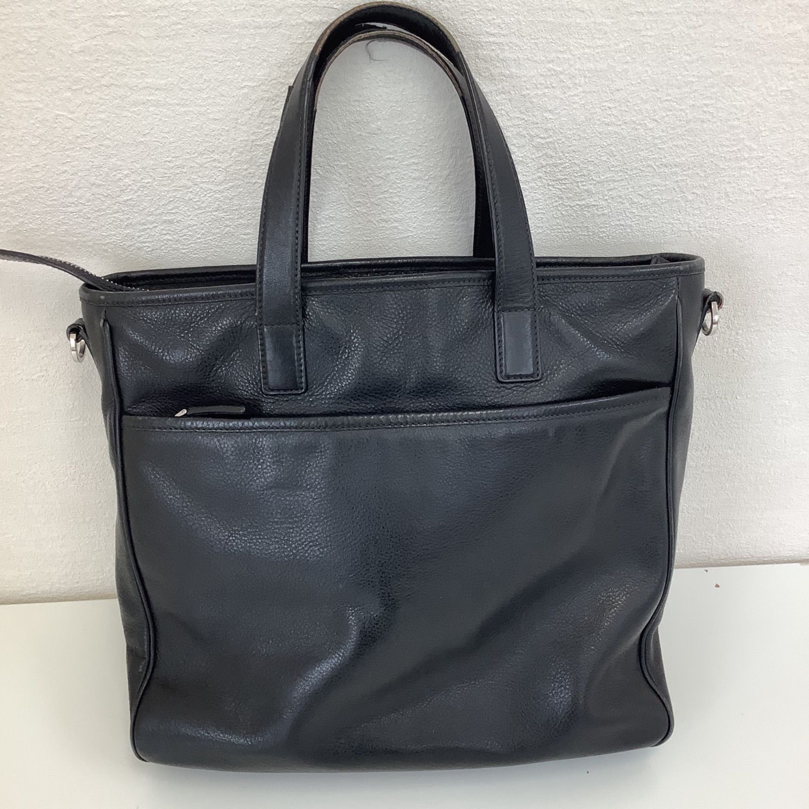 PRADA プラダ 2WAY バッグ トートバッグ 2VG033 レザー ブラック  