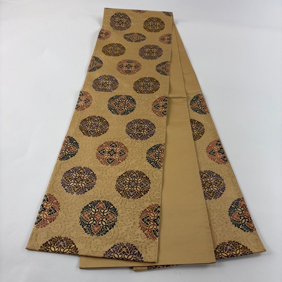 袋帯 美品 名品 六通 正絹 【中古】 袋帯 美品 名品 八つ藤の