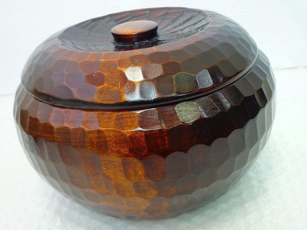 讃岐彫　すり塗　漆器　木製 工芸品　お茶櫃 讃岐彫 すり塗 漆器 木製 工芸品 お茶櫃 - メルカリ
