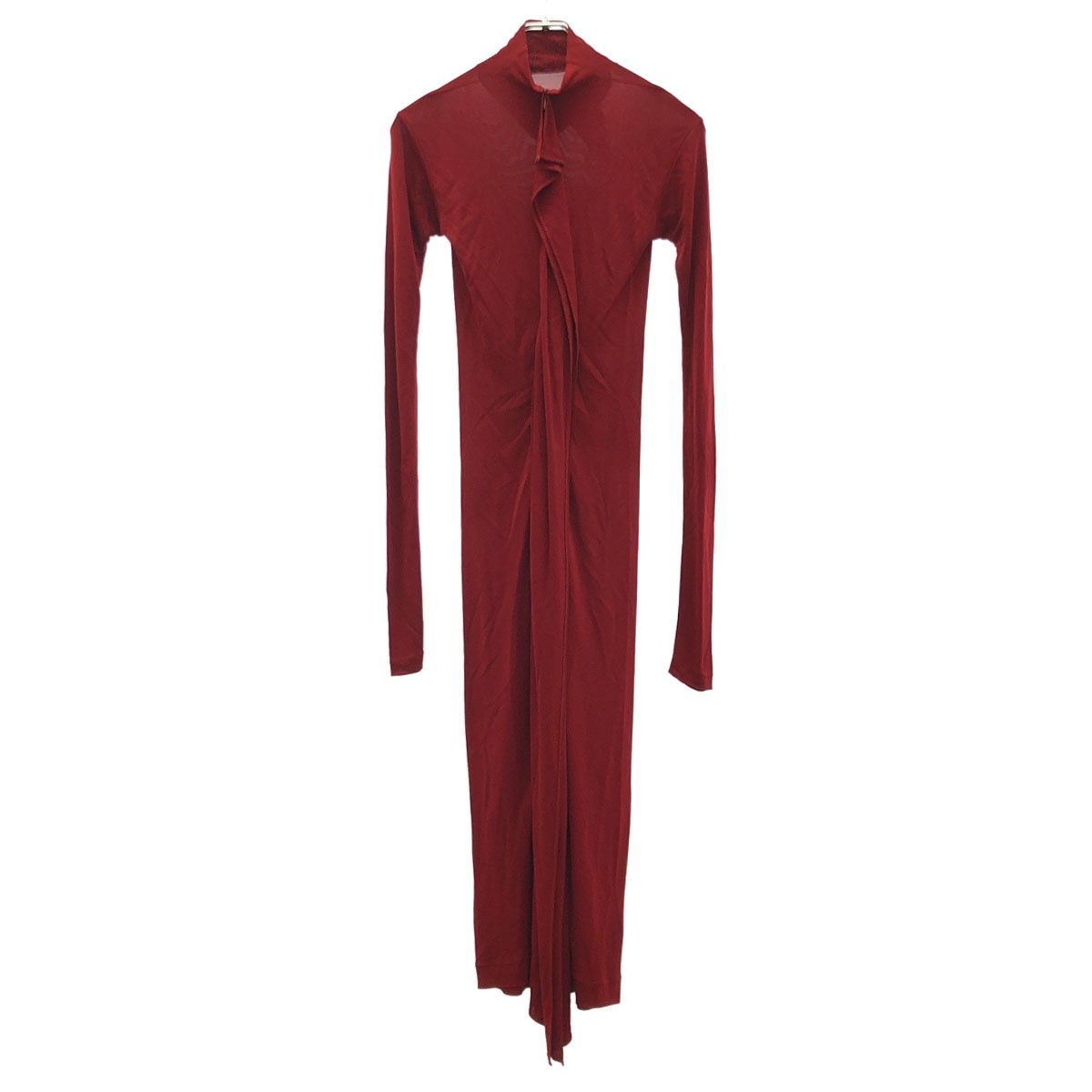 JEAN PAUL GAULTIER FEMME ジャンポールゴルチェ ファム レーヨンドレスワンピース レッド 38