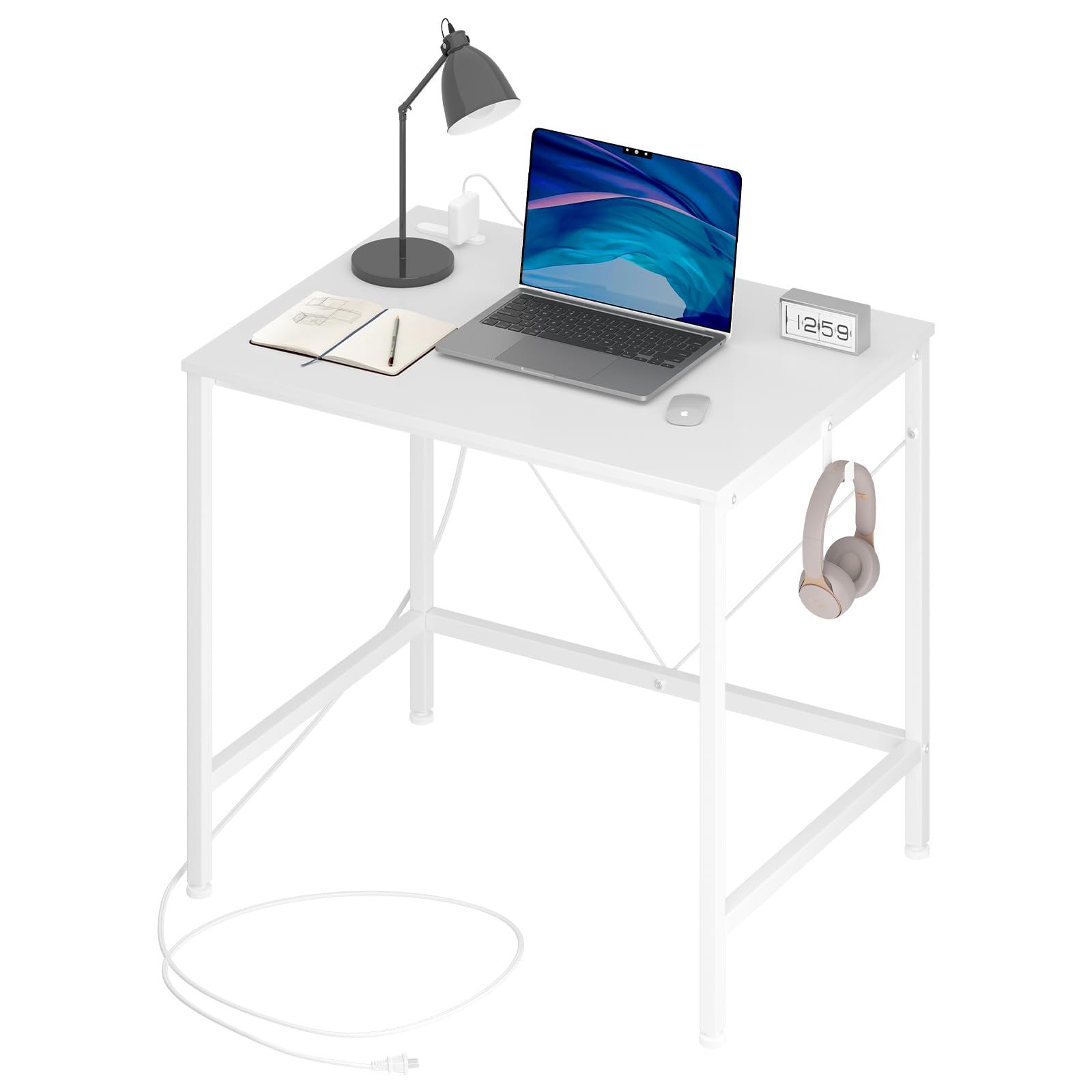 ◇リン・ホーリン社 ◇学習デスク◇コンセント二口付き 勉強机学習机