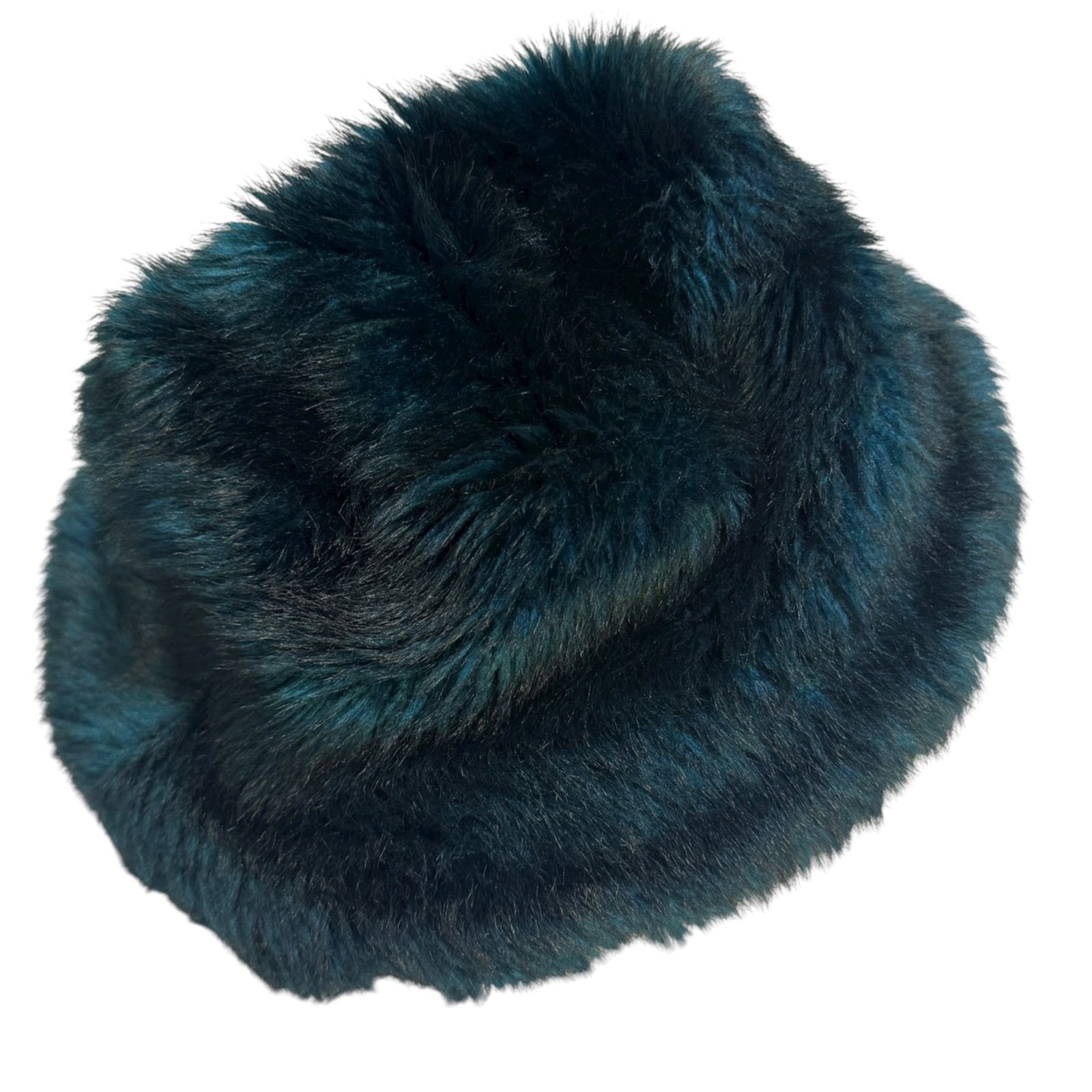 Z1501 Vivienne Westwood ACCESSORIES ヴィヴィアンウエストウッド フェイクファーバケットハット 帽子 オーブ M 青 ブルー レディース M