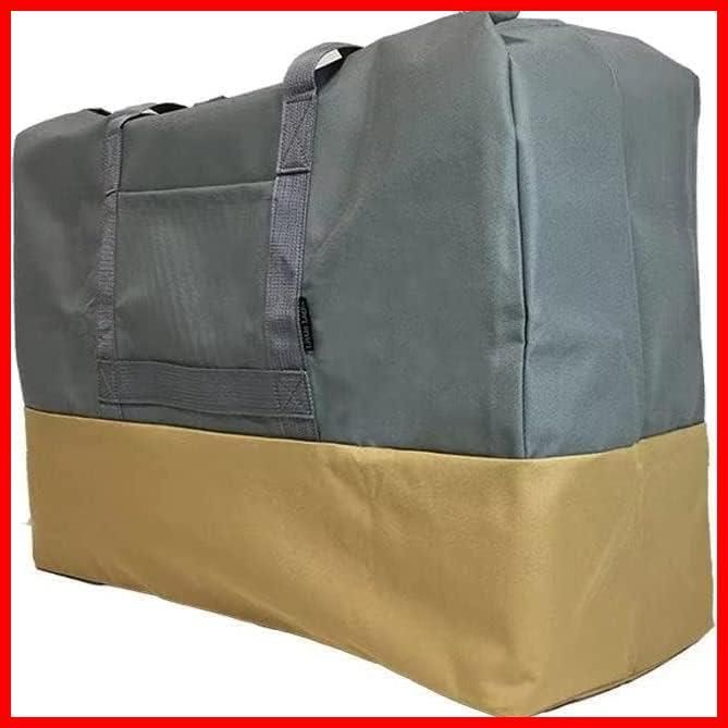 大型収納カバン ショッピングバッグ 75L 撥水加工 キャリーバッグ マルチ収納 大型収納袋 キャンプ道具収納 大容量アウトドアバッグ ビッグバッグ (サンドベージュ) トートバッグ トートバ