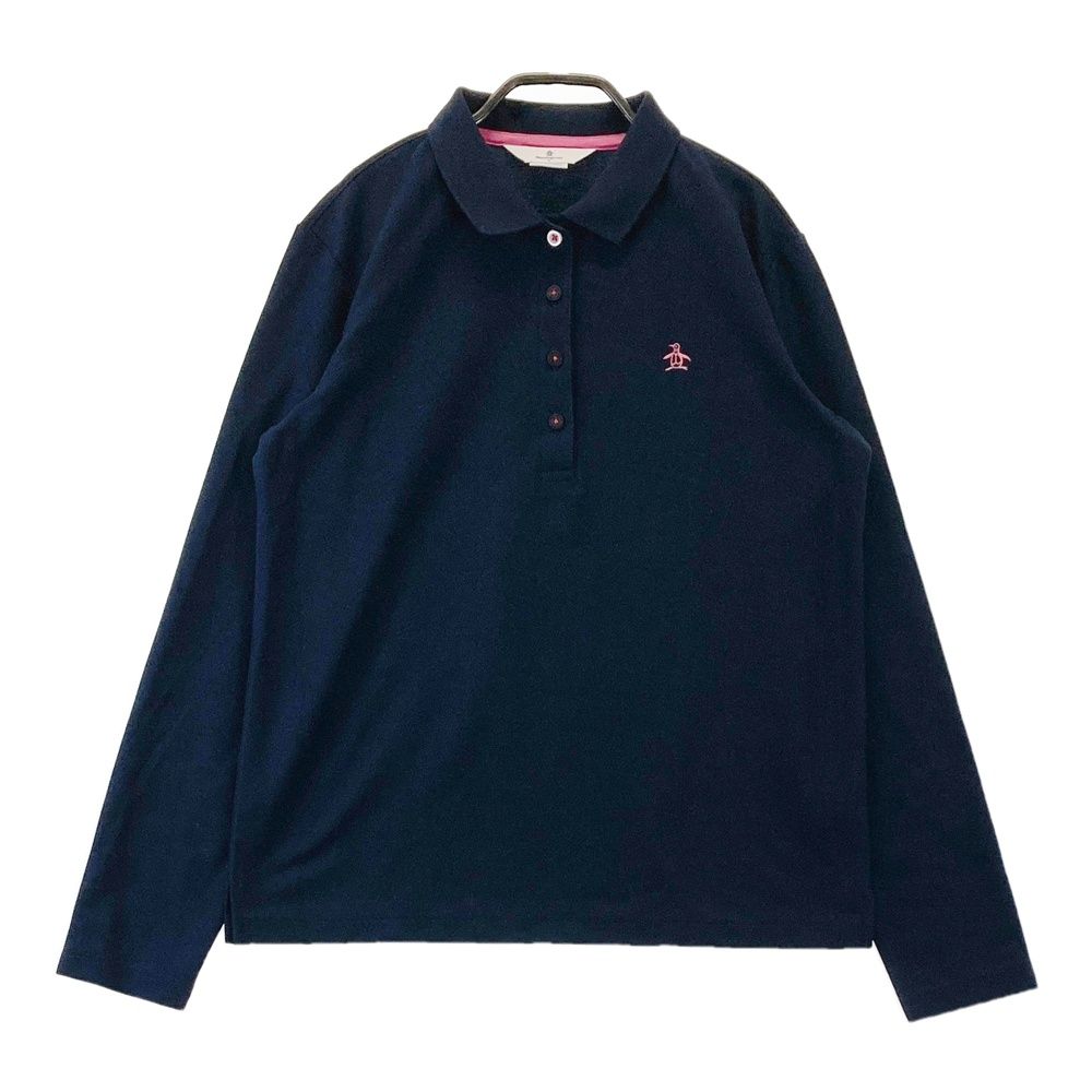 Munsingwear ネイビー長袖ポロシャツ L サイズ：L MUNSING WEAR マンシングウェア 長袖ポロシャツ