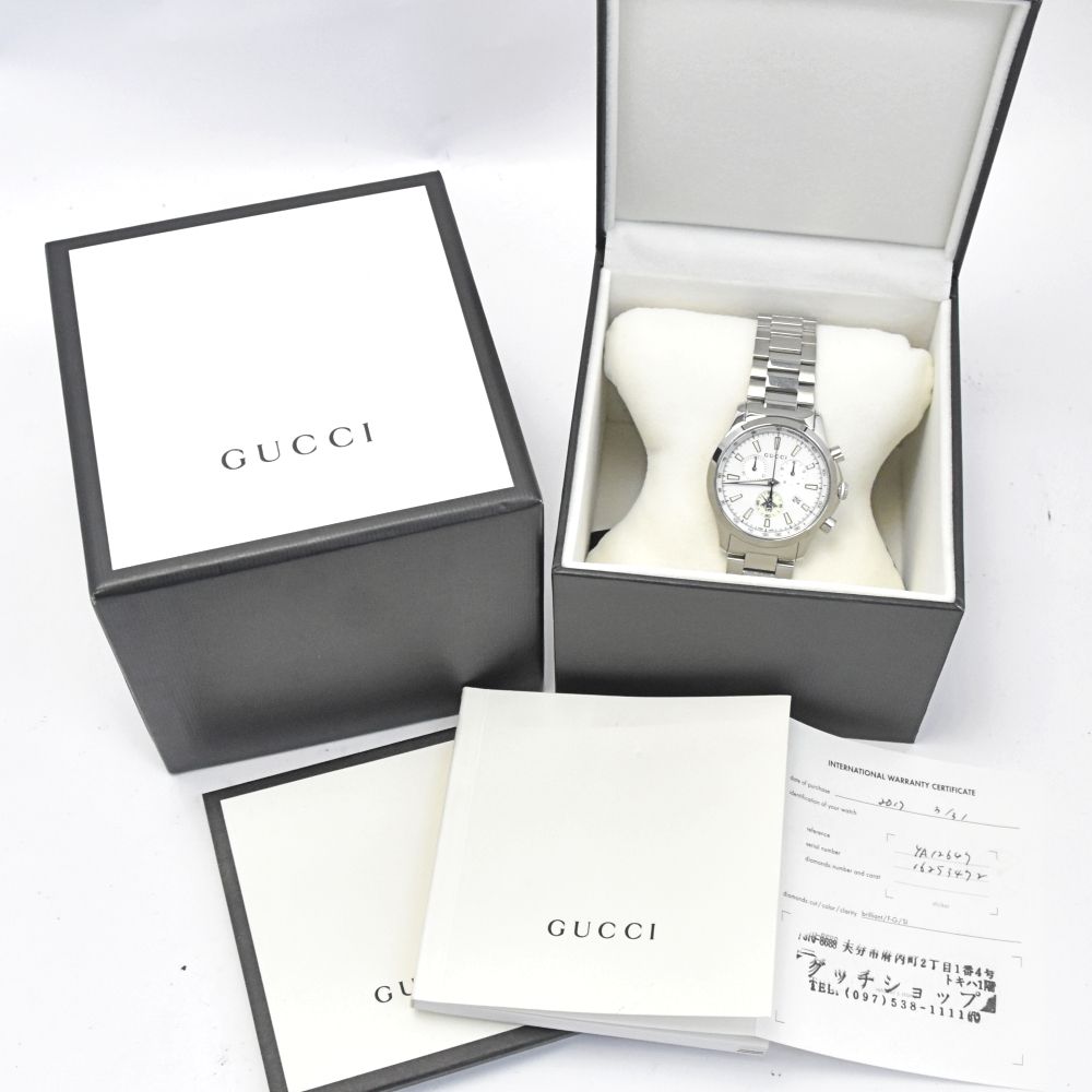 グッチ GUCCI 126.4/YA126472 Gタイムレス クロノグラフ クォーツ 