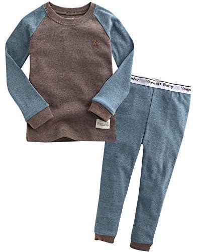 Raglan Charcoal_90 [Vaenait Baby] キッズ子供ベビー服綿100％ルームウェア長袖パジャマ寝間着上下セット Raglan Charcoal S
