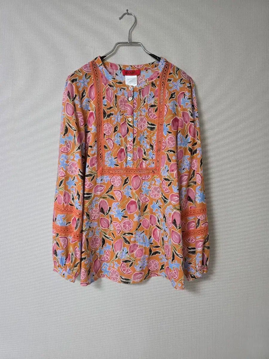 Max＆Co マックスアンドコー MAX MARA マックスマーラ フローラル 綿 アバント ブラウスTシャツ