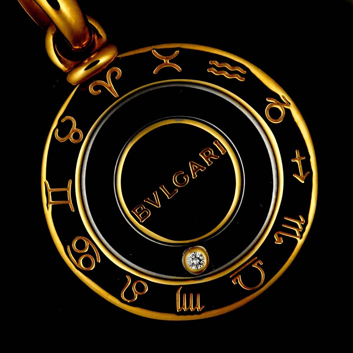 ブルガリ BVLGARI ホロスコープ ダイヤ ペンダント トップ K18