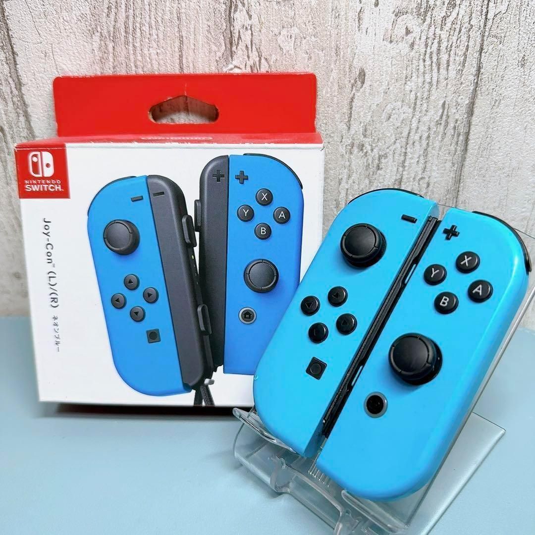 極美品 NintendoSwitch ジョイコン ネオンブルー ネオンレッド 鋭き