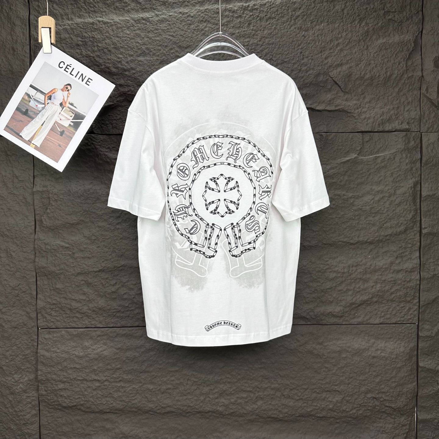 【CHROME HEARTS】ホースシュー ワッフル サーマル Tシャツ 在庫少【CHROME HEARTS】 ホースシュー サーマルワッフルTシャツ