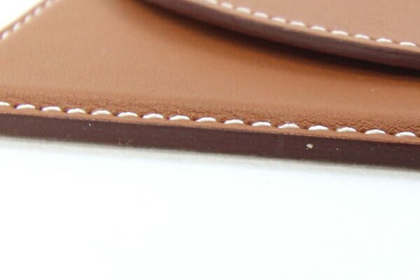 エルメス カードケース MagSafe エマン ゴールド 美品 エルメス エマン