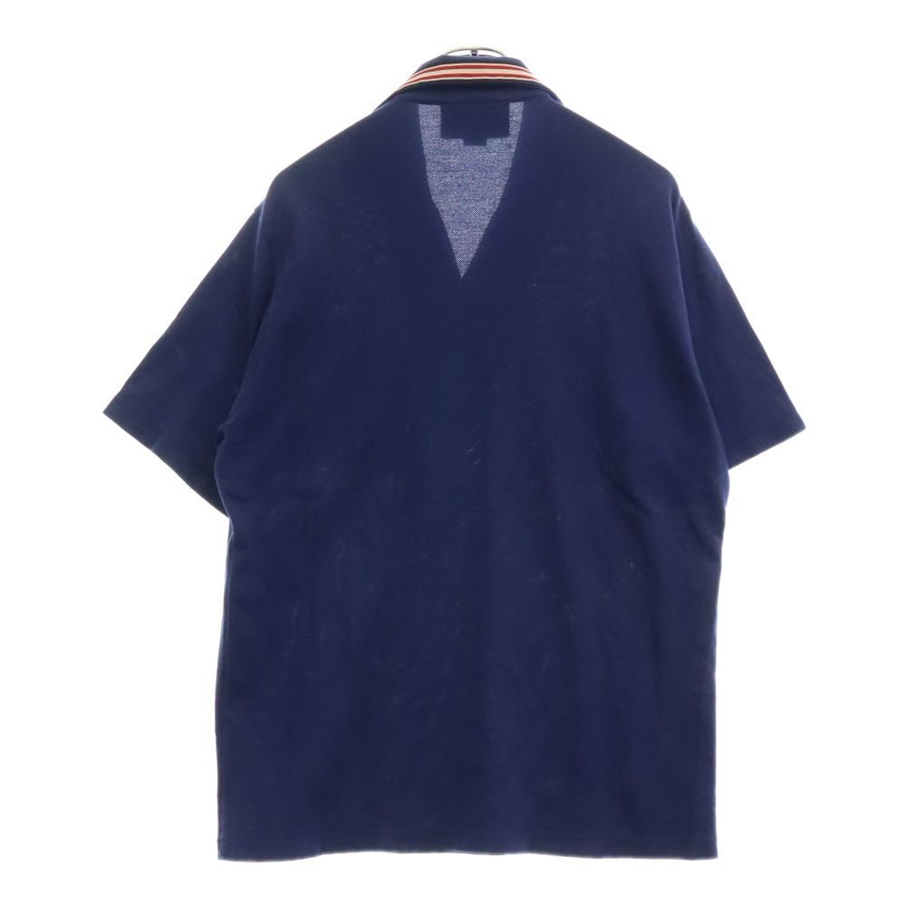 GUCCI グッチ GG STICKER COTTON SHORT SLEVE POLO SHIRT インターロッキング G開襟 半袖ポロシャツ カットソー ネイビー 625351 XJCN3 GUCCI (グッチ) GG Sticker Cotton Short Sleeve Polo Shirt インター