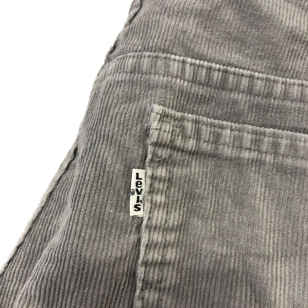 90年代 USA製 Levi's リーバイス 519 コーデュロイ パンツ ボトムス アメカジ 白タブ グレー (メンズ 34/28) 中古 古着  P7475