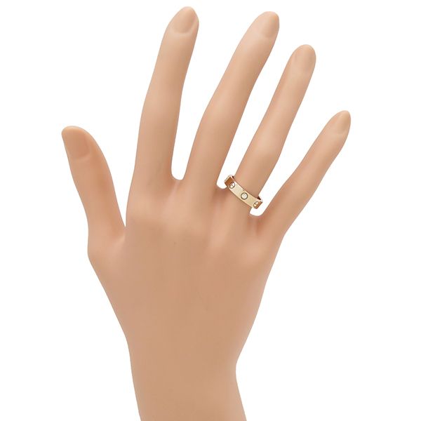 カルティエ ミニラブリング 750 PG #48ピンクゴールド カルティエ Cartier リング 指輪 ミニラブリング 1Pダイヤ K18PG