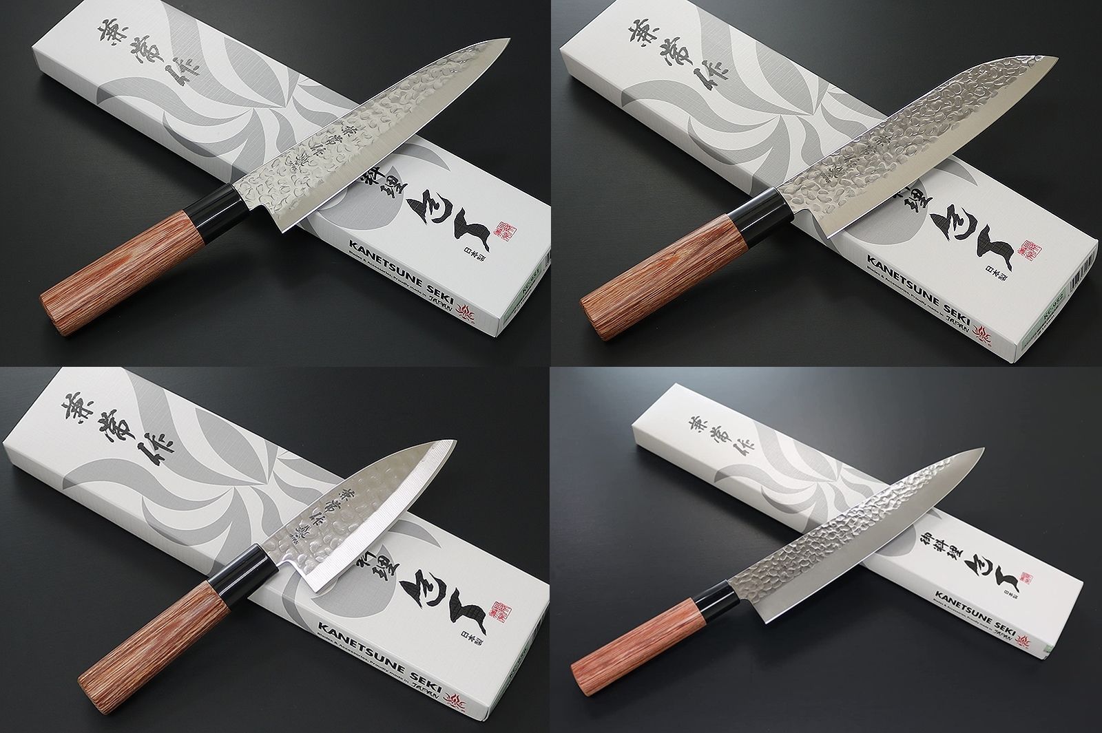 包丁 KC-951 牛刀 KC-952 三徳 KC-956 小出刃 KC-958 牛刀セット 兼常作 ステン1K6 槌目磨き