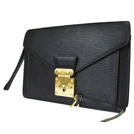 【中古】 ルイヴィトン LOUIS VUITTON ポシェット セリエ ドラゴンヌ クラッチバッグ エピ ノワール レザー M52612 67ML874