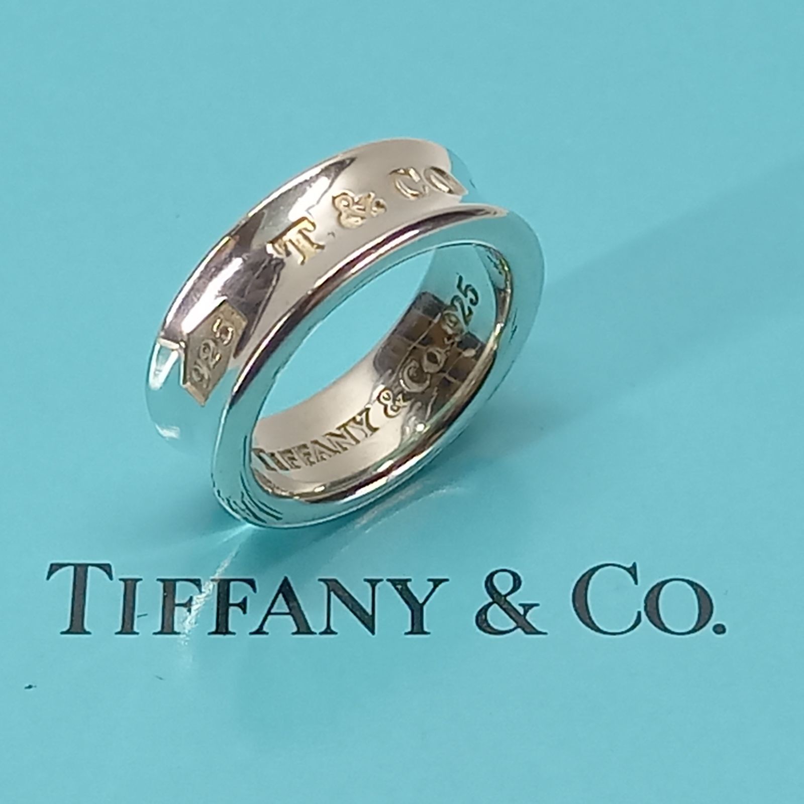 美品　ティファニー　1837　ナローリング　シルバー925　10号 10号 7mm 1837 ナロー リング 925シルバー TIFFANY＆Co. ティファニー